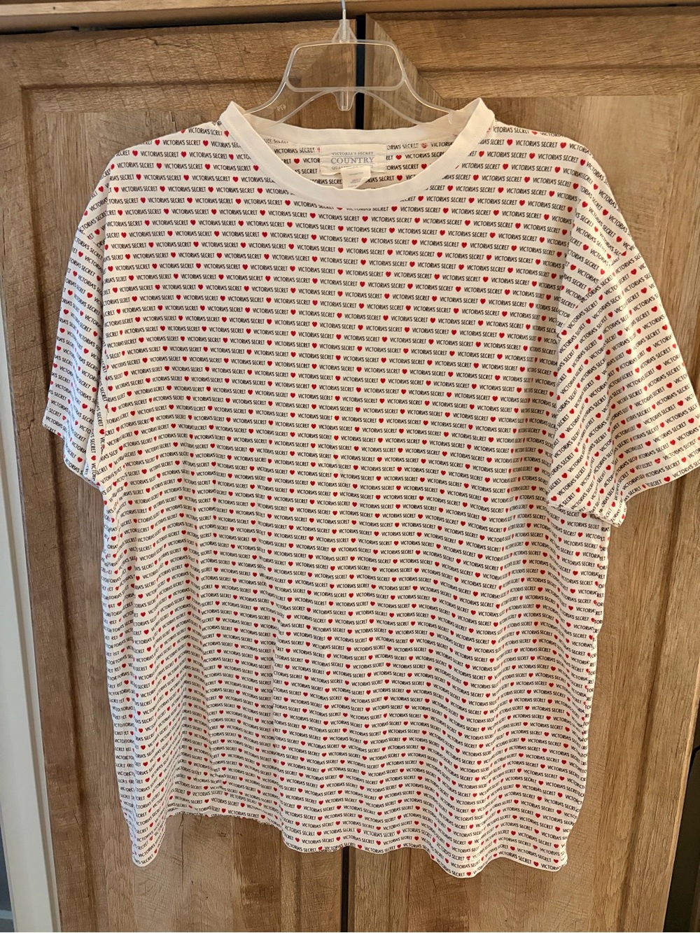 Victoria's Secret ❤️ Vintage M Country Quality Cottons sleep shirt logo 80s 90s